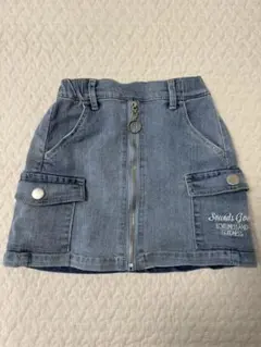 キッズ　デニムキュロットスカート　120
