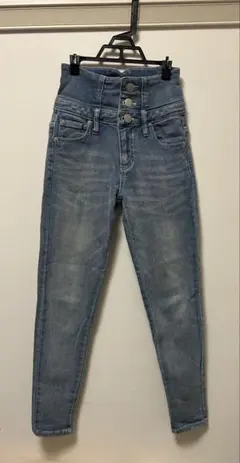 ハイウエスト ライトブルーデニム Sサイズ