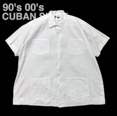 90's 00's CUBAN SHIRT キューバシャツ ビッグサイズXXXLのサムネイル