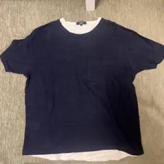 BEAMS M ネイビー Tシャツ ポケット付き