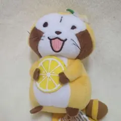 【タグ付き】プチラスカル レモンマスコット ぬいぐるみ あらいぐまラスカル