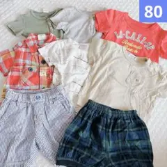 子ども Tシャツ 80 保育園着 半袖 男の子 ６枚セット POLO フタフタ