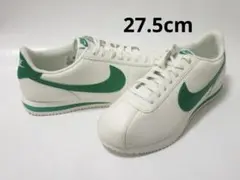27.5cm 白 緑 ナイキ コルテッツ ユニセックス レザー