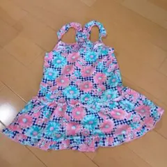 花柄フリル水着 130cm