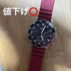 FOSSIL メンズ クロノグラフ 腕時計 レッドのサムネイル