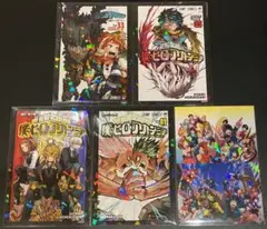 ヒロアカ　缶入りホロカード　5枚セット