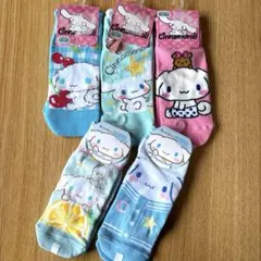 サンリオ シナモロール 靴下 ５足セット シナモン スニーカーソックス