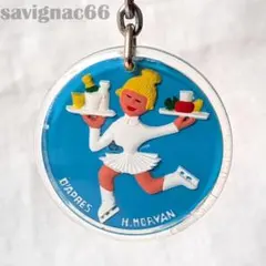 60s フレンチキーホルダー ブルボン SATAM スケート エルベ・モルヴァン