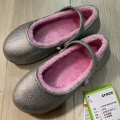 新品 19.5㎝ クロックス カリン スパークル ラインド クロッグ キッズ