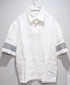 ZARA リネンポロシャツ メンズ Sサイズ