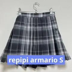 【repipi armario S】ハイウェストプリーツスカート