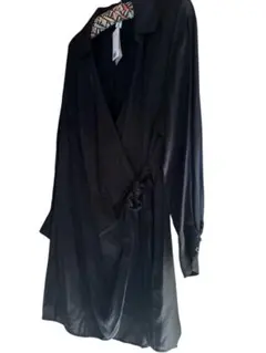 未使用　H&MブラックカシュクールワンピースLサイズ