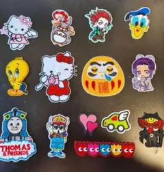 刺繍アイロンワッペンまとめ14点