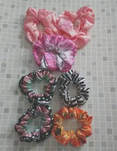 鬼滅の刃 風 シュシュ ７点セット