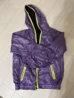紫色フード付きジャケット　リバーシブル