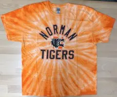 NORMAN TIGERS タイガース タイダイ Ｔシャツ オレンジ 1847