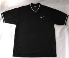 NIKE ナイキ Vネック Tシャツ メッシュ　刺繍　ヴィンテージ　古着