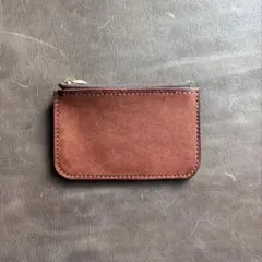 イタリアンレザー　コインケース　ハンドメイド