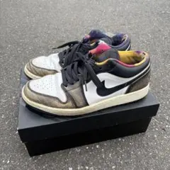 箱付き Air Jordan 1 Low ホワイト/ブラック/マルチカラー