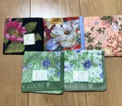 Kenzo など　花柄ハンカチ 5枚セット