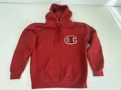 Champion レッド フード付きパーカー