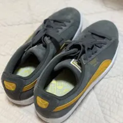 PUMA SUEDE スニーカー グレー オレンジ