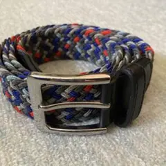 カラフル編み込みベルト