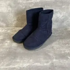 ムートンブーツ（Mサイズ）ショートブーツ/濃紺/ゴア/ネイビー
