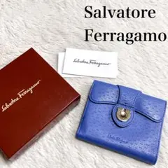 未使用級✨Ferragamo フェラガモ ガンチーニ 長財布 鳥と花 - メルカリ