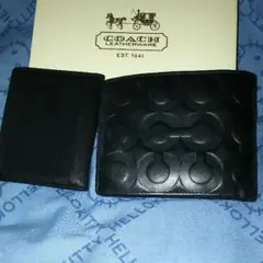 コーチ二つ折り財布  パスケース付