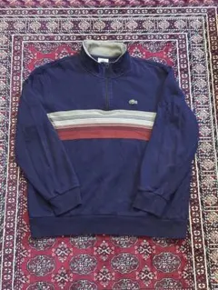 LACOSTE ラコステ　ラコステスポーツ　ハーフジップ　ボーダー　カジュアル