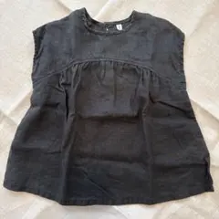 無印良品 キッズ 80 90 リネン ノースリーブ