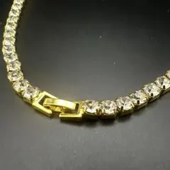 シンプル HIPHOP ゴールド パーティー テニス ネックレス rn057