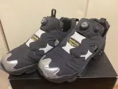 リーボック ポンプフューリー　シルバー 27.5cm 黒 靴