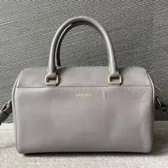 サンローラン　ベイビーダッフル　ショルダーバッグ　ハンドバッグ　レザー　グレー系のサムネイル