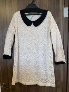 【N. Natural Beauty Basic】襟付きワンピース　レース