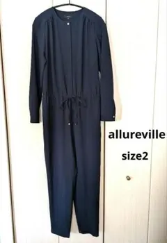 【美品】allureville アルアバイル　オールインワン　ネイビー　サイズ2のサムネイル