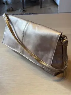 ゴールド系 ショルダーバッグ クラッチバッグ 2way