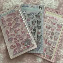 クリスマスセール！一時値下げ3枚セット　3Dstickerシール