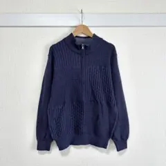 MIERU AVANT-GARDE ハーフジップ ケーブルニット セーター Mのサムネイル