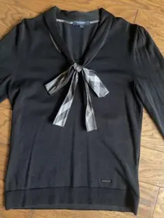 BURBERRY LONDON シルク混 七分袖ニット 1