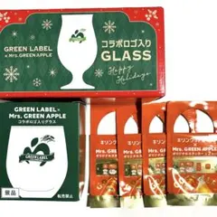 GREEN LABEL Mrs. GREEN APPLE グラス&ステッカー