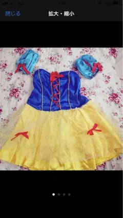 スノーホワイト風コスチューム 白雪姫