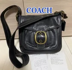 COACH オールドコーチ ショルダーバッグ ソーホー レザー ブラック Y2K