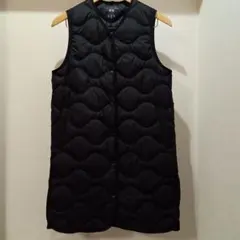 UNIQLO/ユニクロ ウルトラライトダウン ロングベスト Sブラック