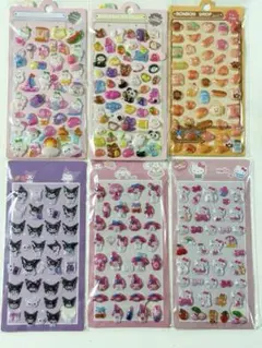 サンリオ　その他　ボンボンドロップシール　６枚セット