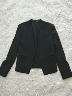 セオリー　ノーカラージャケット　グレー　サイズ0