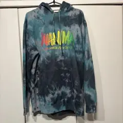【リメイク】Lサイズ WANIMA タイダイパーカー グレー 灰色 青 黒