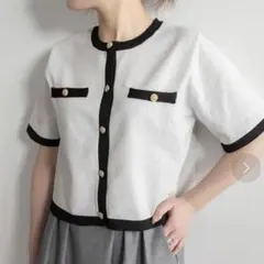 新品⭐︎RANDA バイカラーニットカーディガンのサムネイル