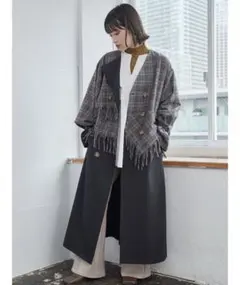 MURUA フリンジケープコート